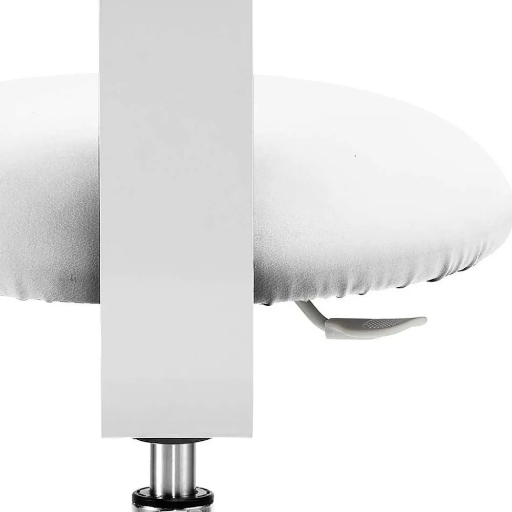 Wohnen Hocker<Schreibtisch Hocker mit Rückenlehne in Weiß - Tanta