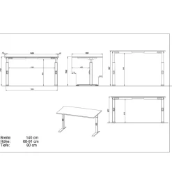 Wohnen Tische<Schreibtisch zum Sitzen und Stehen - Relaxes