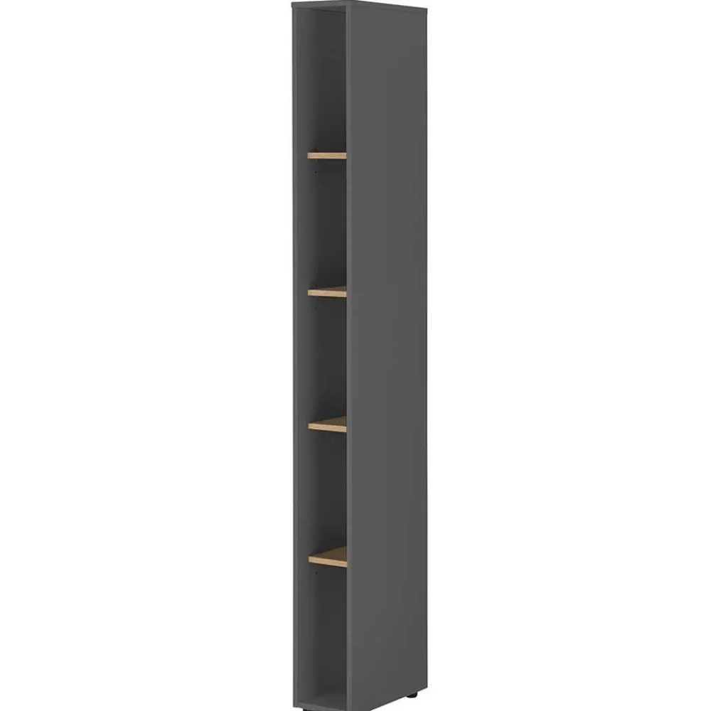 Wohnen Wohnwände<Schränke & Wandboard Wohnzimmer Set - Ahilav (fünfteilig)