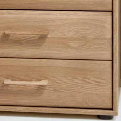 Wohnen Kommoden<Schubladen-Nachtschrank Anglesia in Eiche teilmassiv (2er Set)