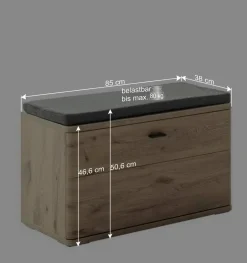 Wohnen Sitzbank<Schuhbank mit einem Sitzplatz - Baiamare