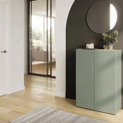 Wohnen Garderoben<Schuhschrank und Spiegel Set - Bien (zweiteilig)