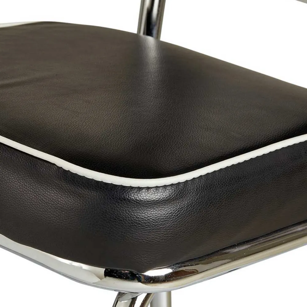 Wohnen Sitzgruppe<Schwarz Weißes Bartisch Set Barataria im Retro Diner Style (fünfteilig)