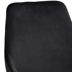 Wohnen Stühle<Schwarze Esszimmerstühle aus Samt - Cartoon (2er Set)