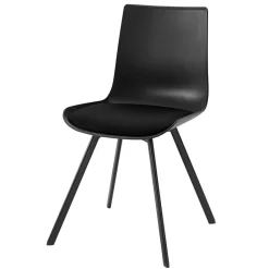 Wohnen Stühle<Schwarze Schalenstühle modern - Tessa (2er Set)