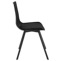 Wohnen Stühle<Schwarze Schalenstühle modern - Tessa (2er Set)