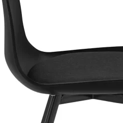 Wohnen Stühle<Schwarze Schalenstühle modern - Tessa (2er Set)