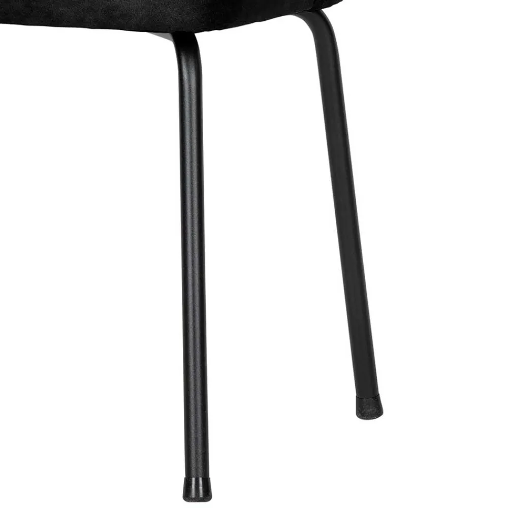 Wohnen Stühle<Schwarze Stühle aus Recyclingleder - Amaikan (2er Set)