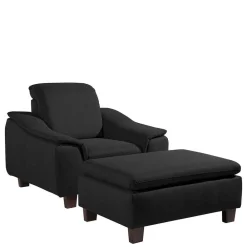 Wohnen Sessel<Schwarzer Polstersessel 100 cm breit - Voscona