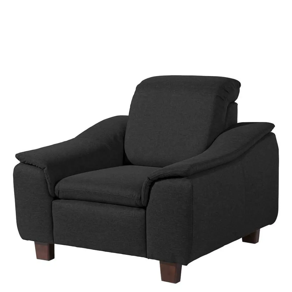 Wohnen Sessel<Schwarzer Polstersessel 100 cm breit - Voscona