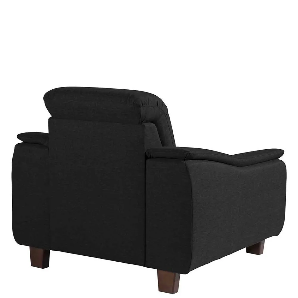 Wohnen Sessel<Schwarzer Polstersessel 100 cm breit - Voscona
