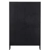 Wohnen Vitrinen|Schränke<Schwarzer Schrank mit Doppeltür - 100x155x40 - Burgossi