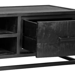 Wohnen Tv & Hifi-Möbel|Lowboards<Schwarzer TV Unterschrank im Industry Stil - Esturado