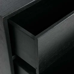 Wohnen Tv & Hifi-Möbel|Lowboards<Schwarzer TV Unterschrank mit zwei Schubladen - Almery