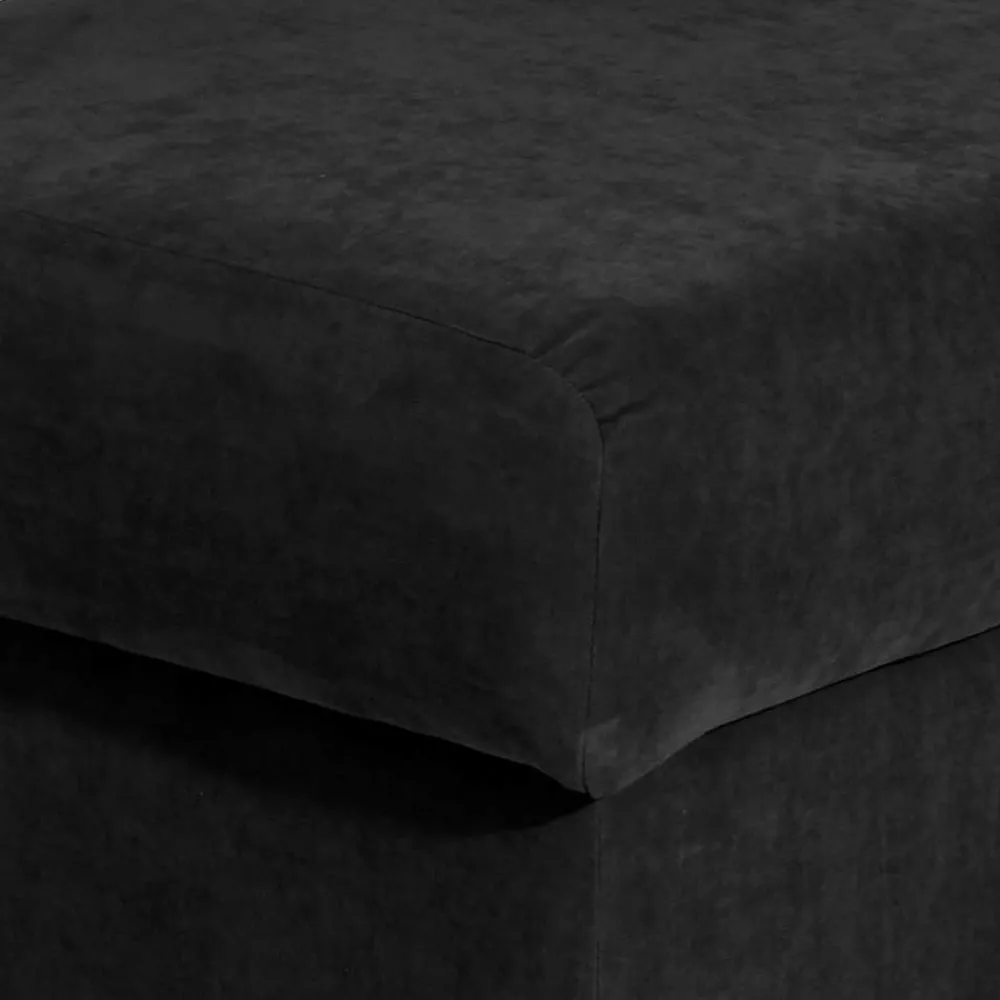 Wohnen Sessel<Schwarzer Velours Sessel mit Ohren - Bravassa