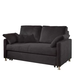 Wohnen Betten|Sofas<Schwarzes 2er Sofa mit Schlaffunktion - Laromain