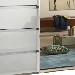 Wohnen Kleiderschränke<Schwebetürenkleiderschrank mit Spiegel - Oksena