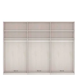 Wohnen Kleiderschränke<Schwebetürenschrank in Eiche Bianco & Beige - Kezmina