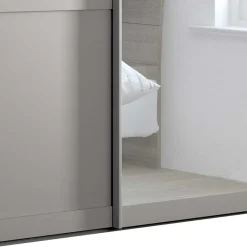 Wohnen Kleiderschränke<Schwebetürenschrank in Hellgrau - Ridonna