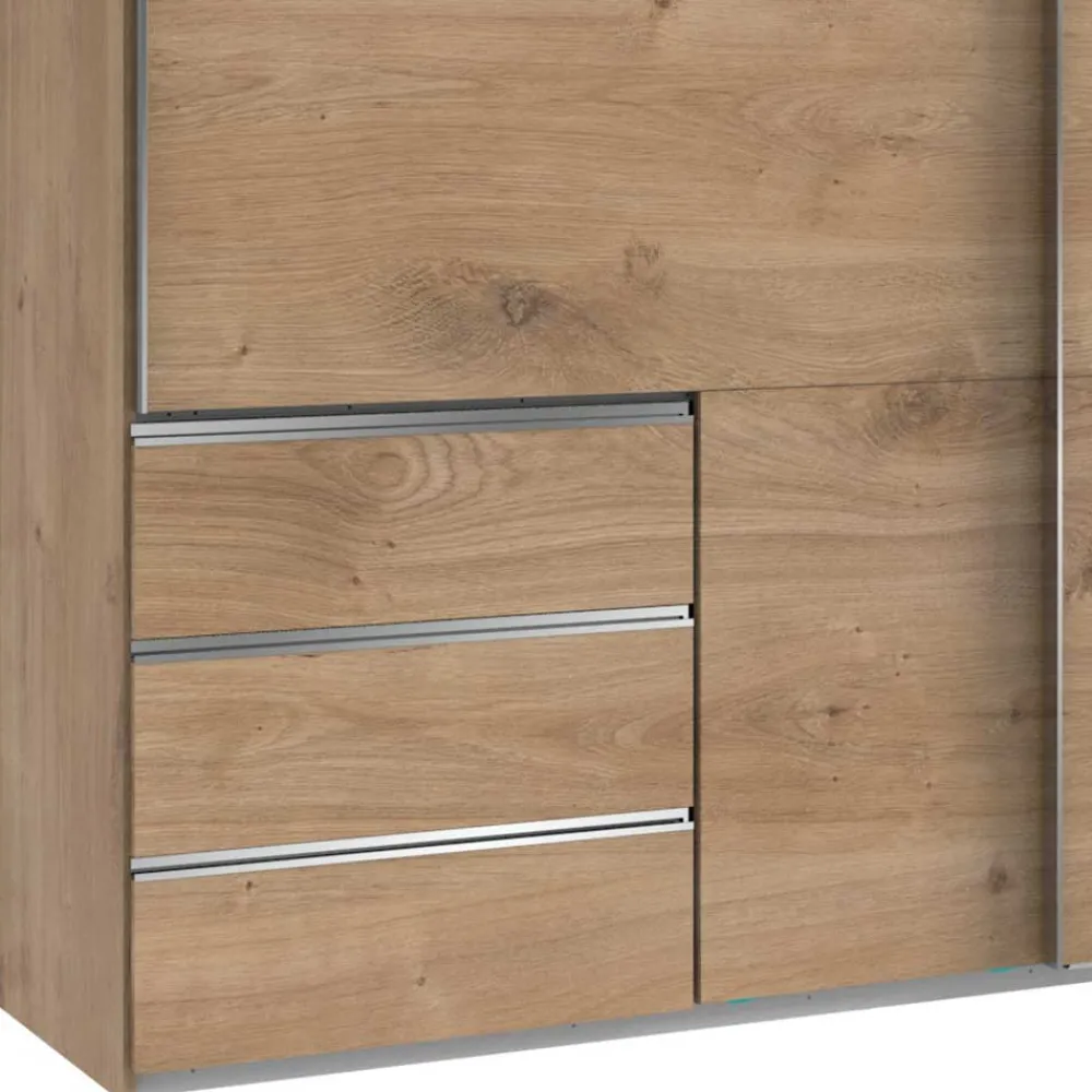 Wohnen Kleiderschränke<Schwebetürenschrank mit drei Schubladen - Dagidoyo