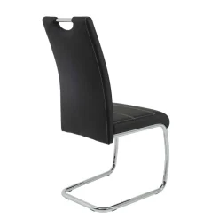 Wohnen Sessel<Schwing Stühle aus Kunstleder & Metall - Ayero (Set)