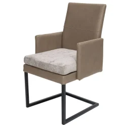 Wohnen Sessel<Schwingsessel in Beige und Grau - Rovina