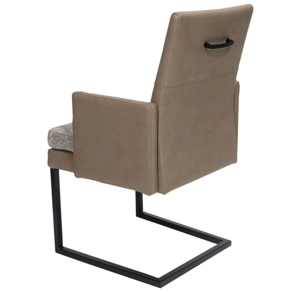 Wohnen Sessel<Schwingsessel in Beige und Grau - Rovina