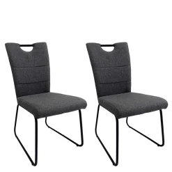 Wohnen Stühle<Schwingstuhl für Esstisch - Jaliasda (2er Set)