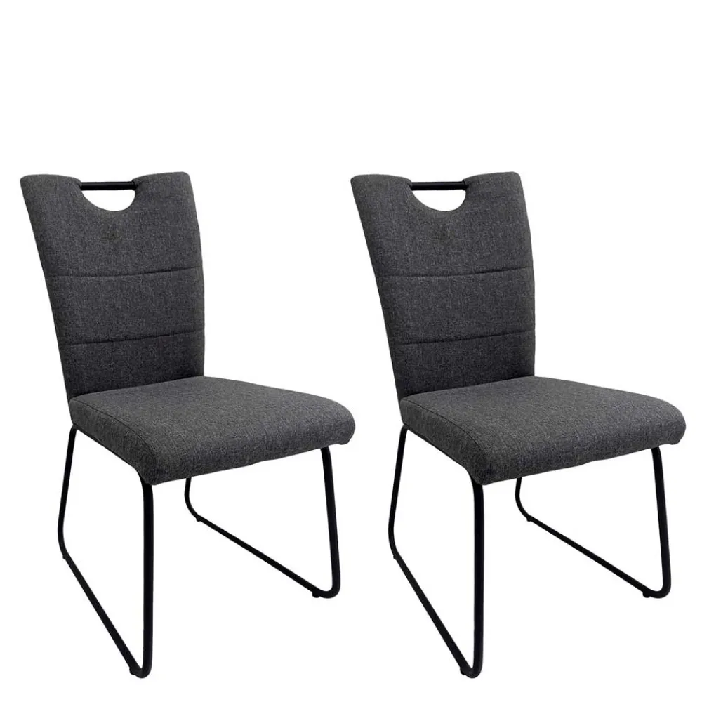 Wohnen Stühle<Schwingstuhl für Esstisch - Jaliasda (2er Set)