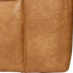 Wohnen Sessel<Sessel aus Recyclingleder in Braun Cognac - Baham