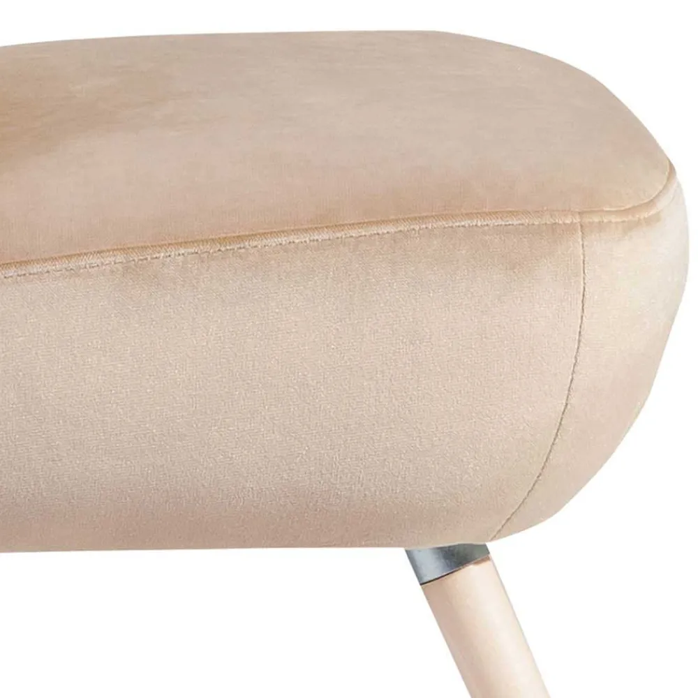 Wohnen Sessel<Sessel aus Samtvelours Beige - Modena
