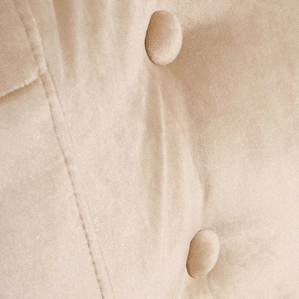 Wohnen Sessel<Sessel aus Samtvelours Beige - Modena