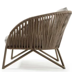 Wohnen Sessel<Sessel aus Seilgeflecht in Hellbraun & Beige - Rosmani