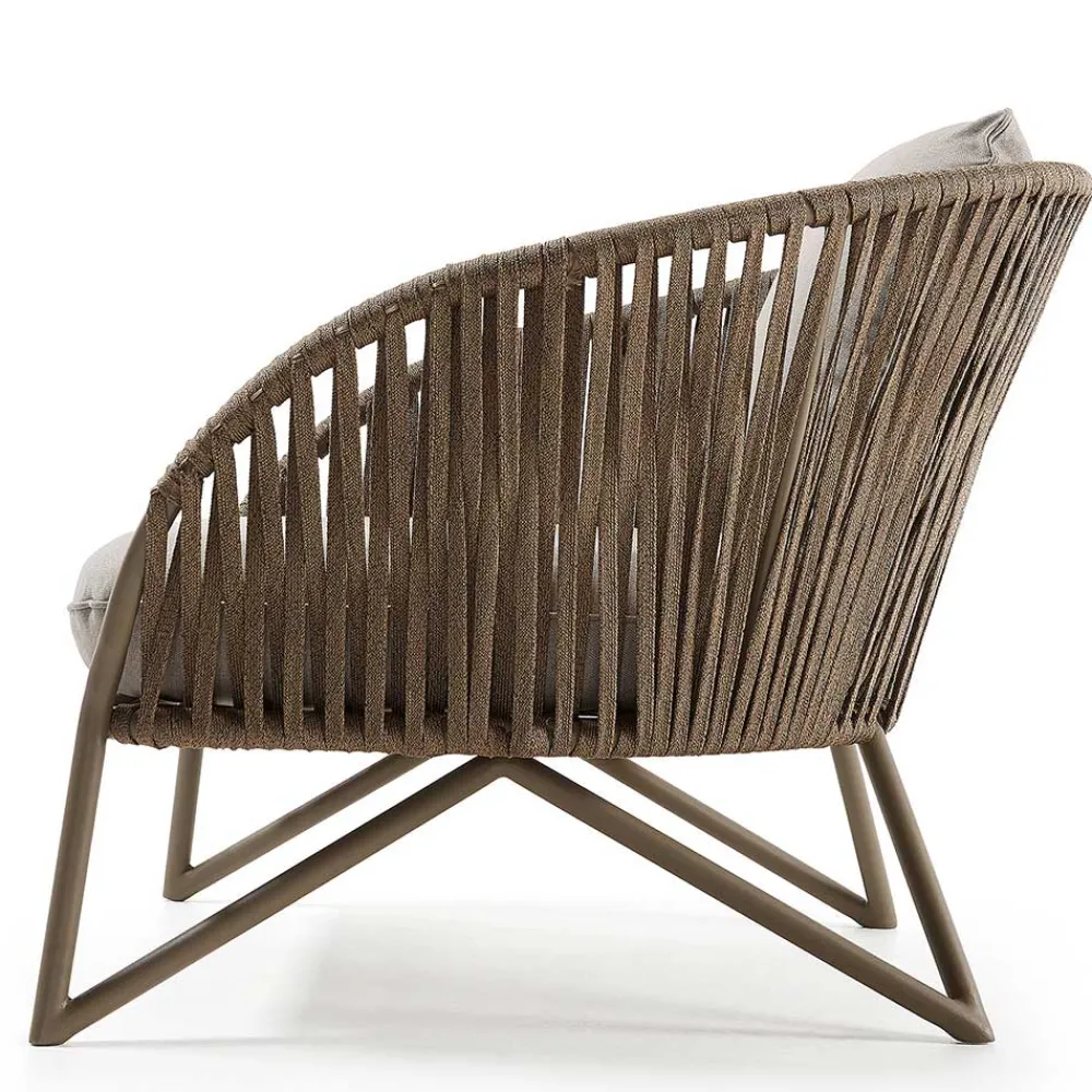 Wohnen Sessel<Sessel aus Seilgeflecht in Hellbraun & Beige - Rosmani