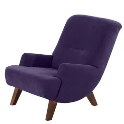 Wohnen Sessel<Sessel aus Velours in Violett - Cregorian