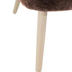 Wohnen Sessel<Sessel in Braun Velours und Buche - Cremana