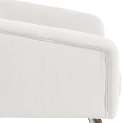 Wohnen Sessel<Sessel in Creme Velours-Stoff - Emia