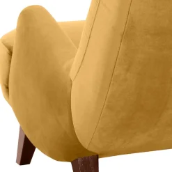 Wohnen Sessel<Sessel in Gelb und Nussbaum Braun - Nikaragva