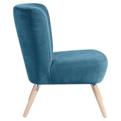 Wohnen Sessel<Sessel in Petrol Blau Velours - Curedo