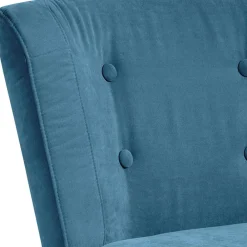 Wohnen Sessel<Sessel in Petrol Blau Velours - Curedo