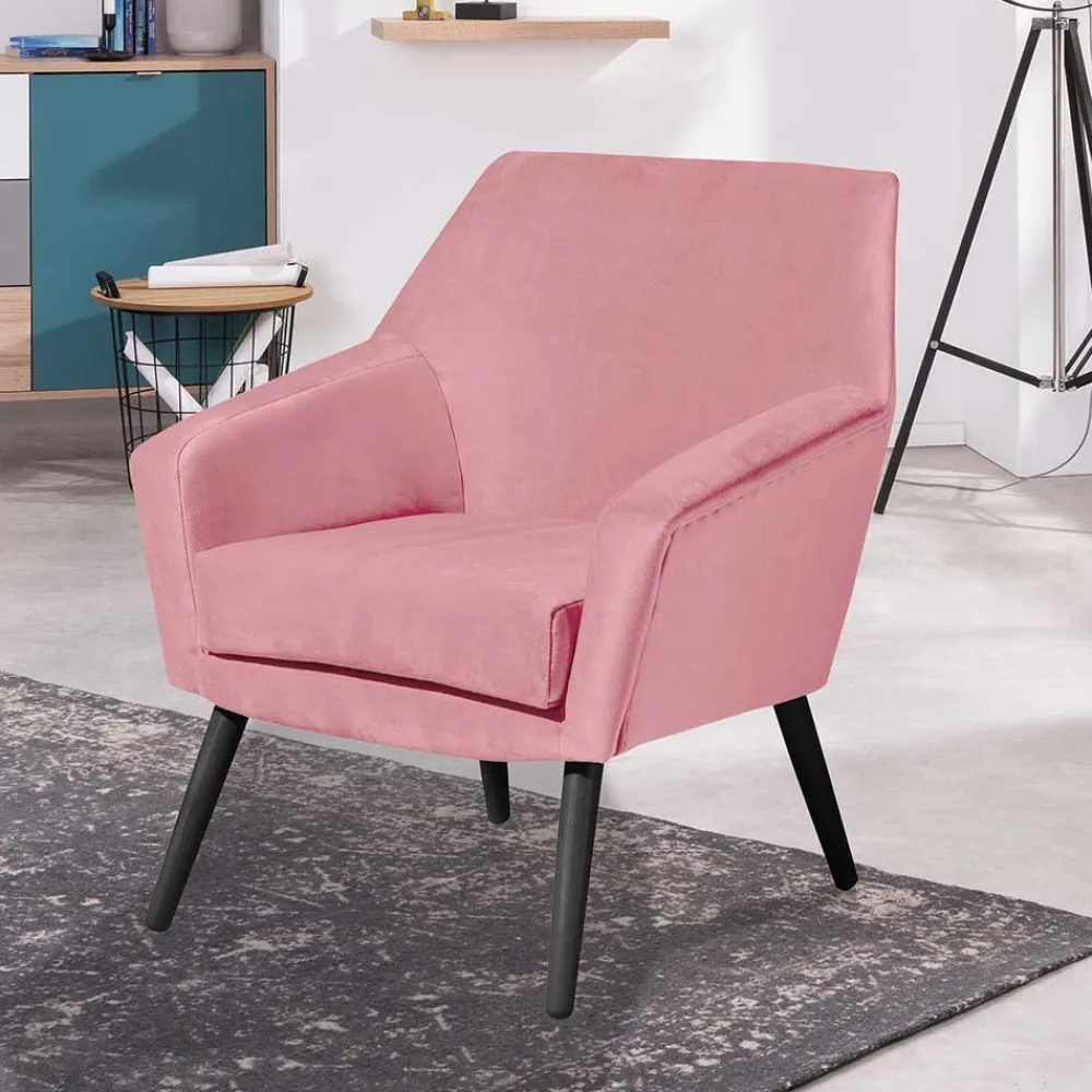 Wohnen Sessel<Sessel in Rosa und Schwarz - Lanaca