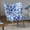 Wohnen Sessel<Sessel in Weiß Blau mit Blumen und Vögeln - Intiatos