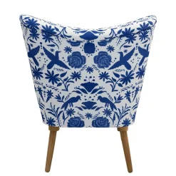 Wohnen Sessel<Sessel in Weiß Blau mit Blumen und Vögeln - Intiatos