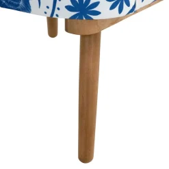 Wohnen Sessel<Sessel in Weiß Blau mit Blumen und Vögeln - Intiatos