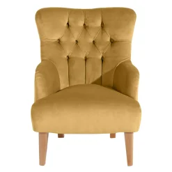 Wohnen Sessel<Sessel mit Ohren in Maisgelb und Buche - Amarello