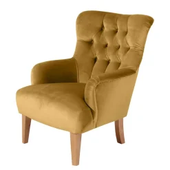 Wohnen Sessel<Sessel mit Ohren in Maisgelb und Buche - Amarello