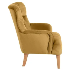 Wohnen Sessel<Sessel mit Ohren in Maisgelb und Buche - Amarello