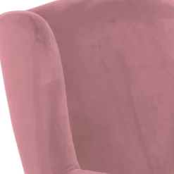 Wohnen Sessel<Sessel mit Ohren in Rosa Samtvelours - Cascaya