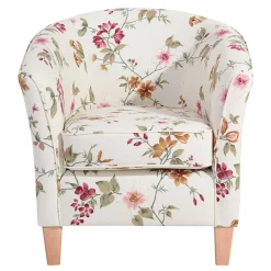 Wohnen Sessel<Sessel mit Stoffbezug mit Blumen Dessin - Barbadus