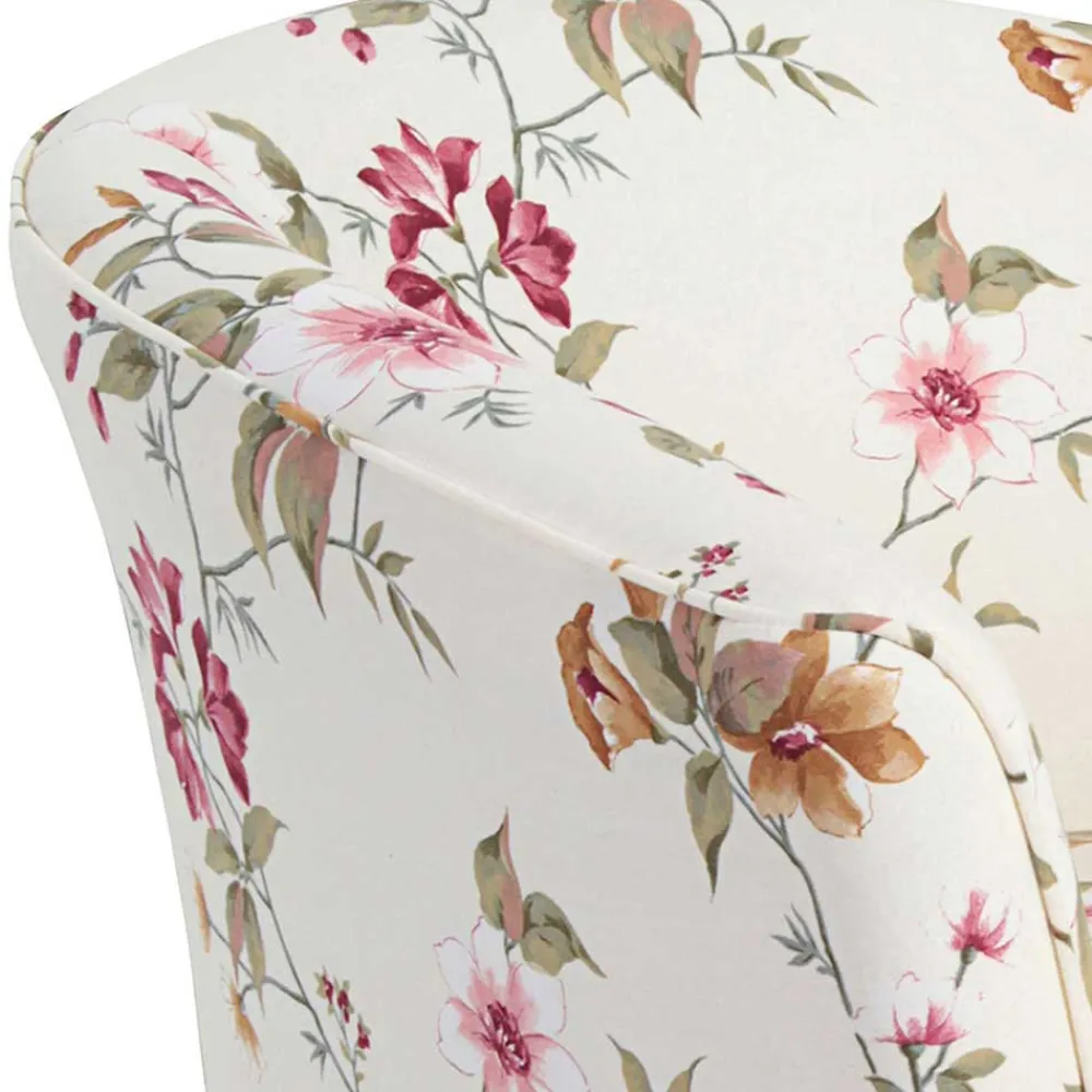 Wohnen Sessel<Sessel mit Stoffbezug mit Blumen Dessin - Barbadus